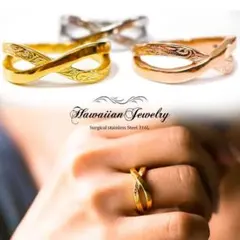 ハワイアンジュエリー クロス リング 金属アレルギー対応 メンズ レディース