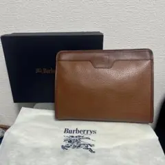Burberrys ブラウン レザー クラッチバッグ ヴィンテージ
