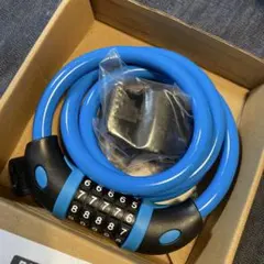 専用　青い5桁ダイヤル式ワイヤーロック 約150cm