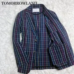 2025年最新】TOMORROWLAND 柄：チェック テーラードジャケットの