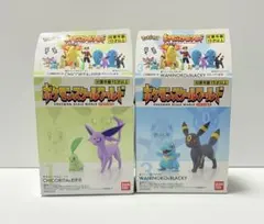 ポケモンスケールワールド　チコリータ&エーフィ ワニノコ&ブラッキーセット