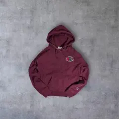 Champion リバースウィーブ ビッグC 短丈パーカー XS ボルドー