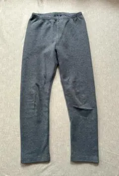 ユニクロ　フリースレギンス　10分丈　120　グレー