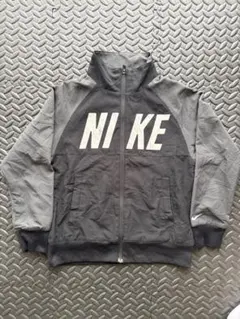 NIKE キッズ ジップアップ ジャケット ブラック グレー