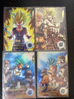DBダイバーズ1弾パラレル4枚セット 孫悟空 ベジータ 孫悟飯 ブロリー DBダイバーズ1弾パラレル4枚セット 孫悟空 ベジータ 孫悟飯 ブロリー
