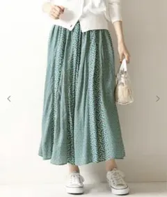 Spick and Span Deveaux プリントギャザースカートのサムネイル