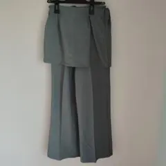 azulbymoussyスカート付きパンツ S グレー 100%ポリエステル