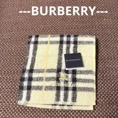 【BURBERRY】バーバリータオルハンカチ『新品・未使用』
