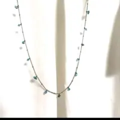 ターコイズ調 天然石風ビーズブレスレット