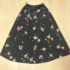 GRL花柄ロングフレアスカート Mサイズ