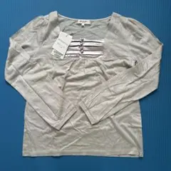 新品　SOUP グレージュ 長袖Tシャツ 9号