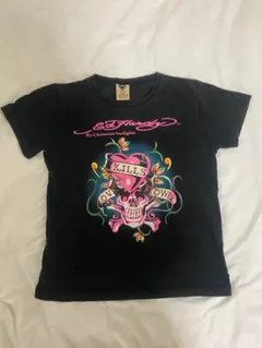 Y2k Ed Hardy Tシャツ スカル グラフィック ブラック