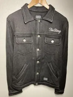 【未使用】STOOGE&CO・裏起毛・ストレッチ・デニムジャケット・ブラック・M