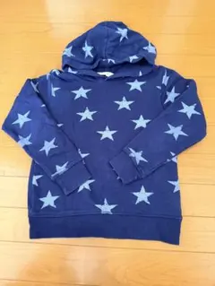 本日限定お値下げ☆H&M☆可愛い星柄フード付きトレーナー（120）128