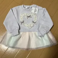新品未使用　スラップスリップ　チュール付き　トレーナー　90