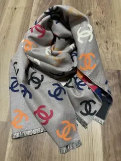未使用 CCマーク リバーシブル CHANEL ノベルティ マフラー ストール