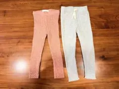 【美品】ZARA スウェット 2枚セット グレー バイオレットオレンジ 98cm