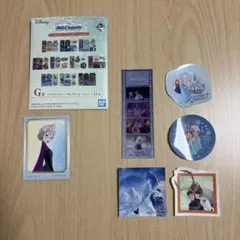 ディズニー1番くじ G賞 メモリアルステッカー F賞 カラフルラバー アナ
