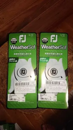 FJゴルフグローブウェザーソフ24Cm2枚