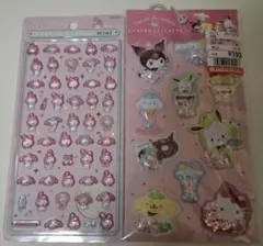 【正規品】ボンボンドロップシールミニ マイメロ シェイカーステッカーズ