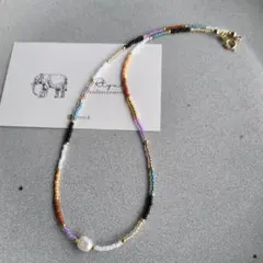 1粒淡水パール　淡水パール　ビーズネックレス　ブレスレット　人気商品　春