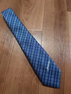 SEDIANA 青系チェック柄 ネクタイ