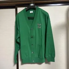 緑　Track & Fieldカーディガン