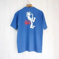 90s OLD STUSSY 紺タグ　シャドーマン　Tシャツ