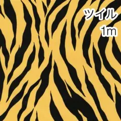 ラスト2点 1m タイガー柄 ツイル