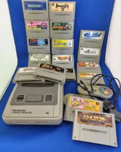 全てジャンク扱い　 スーパーファミコン本体のみ　ゲームソフトまとめ売り　状態悪い