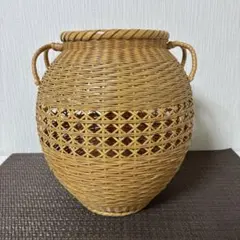 竹籠 花入 前野広洋作 提灯型花入 30㎝ 竹籠 花入 前野広洋作 提灯型花入 30㎝ - メルカリ