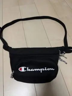 Champion 黒 ショルダーバッグ
