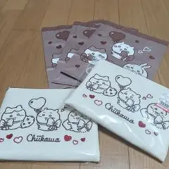 ♦️ちいかわChiiKawa ギフトポーチ【 ポーチ2点＆紙袋3枚】セット売り