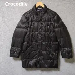 CROCODILE ネイビー ダウン アウター 軽量 110 紺 L XL - メルカリ