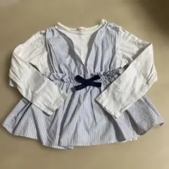 重ね着風カットソー