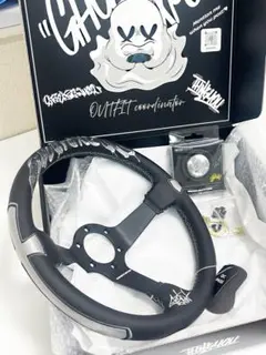 週末セール！ GHOSTEXPODステアリングホイール ブラック 週末セール！ GHOSTEXPODステアリングホイール ブラック