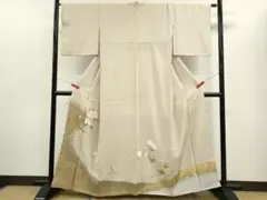 色留袖 袷 正絹 離宮絵図 寿光織 源氏物語 Mサイズ ki26891 - メルカリ