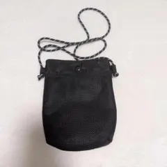 ブラック メッシュ サコッシュ ショルダーバッグのサムネイル