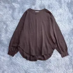 【シーズン リーズン】プルオーバー ワッフルカットソー オーバーサイズ 大きめ