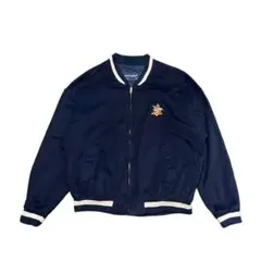 【XL】90s USA製 Swingster コットン スタジャン ネイビー