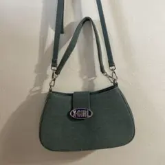 X-GIRL デニム調　ショルダーバッグ