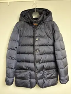 トラディショナルウェザーウェア ウェーバリーダウン ネイビー フード付 ビジネス