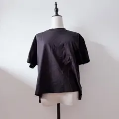 ユニクロ エアリズムコットンT ブラック　Ｌ【0221】