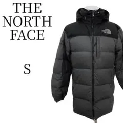 THE NORTH FACE グレー×ブラック セミロングダウンジャケット S