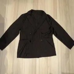 【FREAK'S STORE】ストライプ ダブルテーラードジャケット