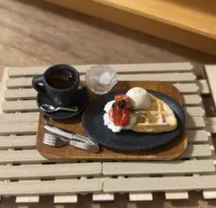 ミニチュアフード ミニチュアワッフルランチセットNO.6