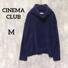 CINEMA CLUBネイビータートルネックニット長袖秋冬レディースMカジュアル