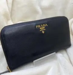 PRADA プラダ サフィアーノ ラウンドファスナー 長財布 ブラックのサムネイル