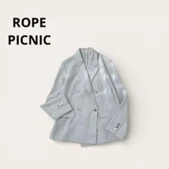 ロペピクニック テーラードジャケット 金ボタン クリアツイル 入学式 オフィス