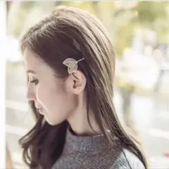 枝モチーフのおしゃれヘアピン ヘアピン ゴールド
